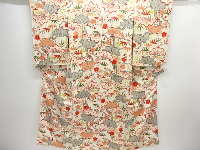 アンティーク　松竹梅模様着物